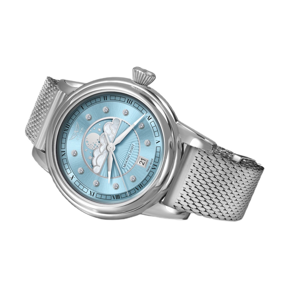 ZEGAREK AVIATOR DOUGLAS MOONFLIGHT DIAMOND EDITION