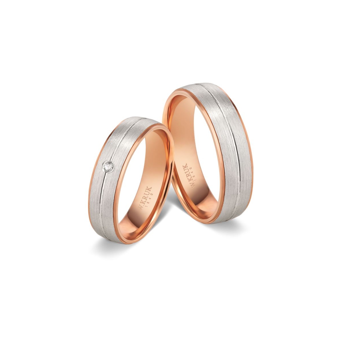 Obrączka złota ROSSA damska