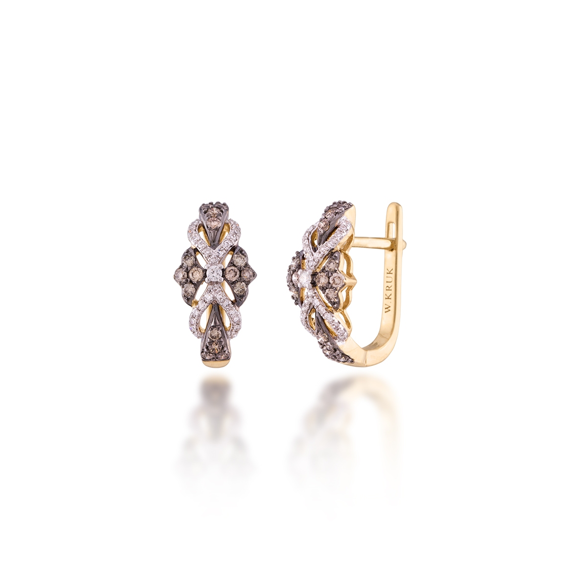 Kolczyki złote Anna Karenina