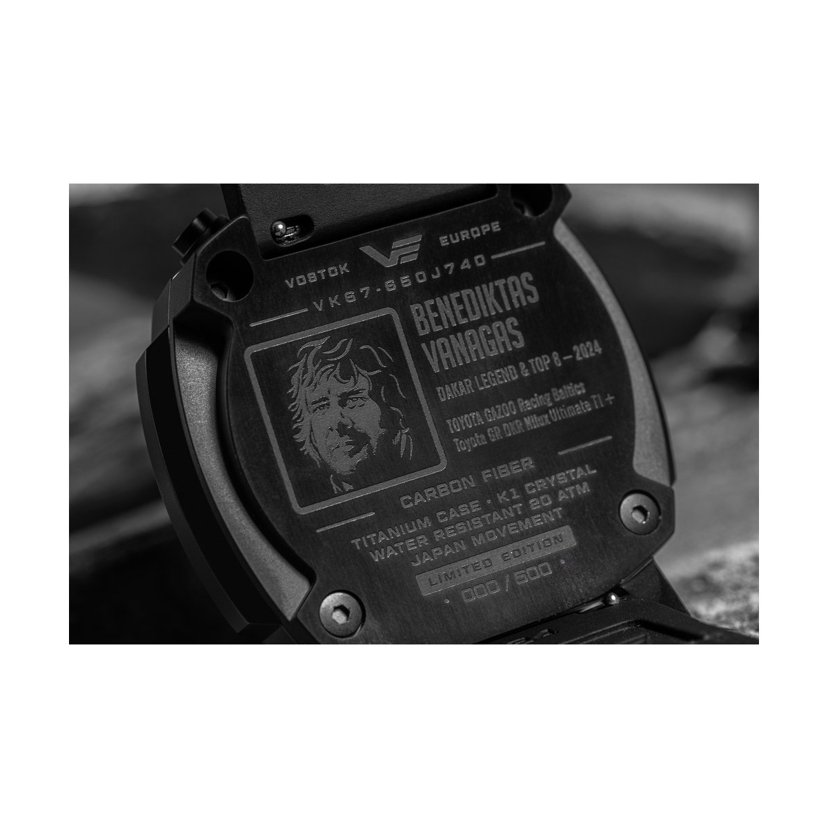 ZEGAREK VOSTOK EUROPE SYSTEMA PERIODICUM BENEDIKTAS VANAGAS DAKAR EDITION