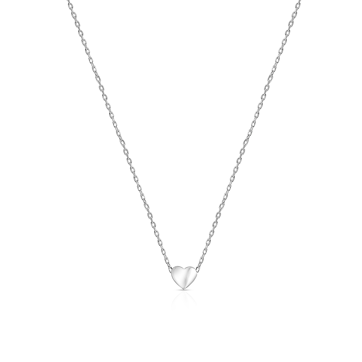 Naszyjnik srebrny serce