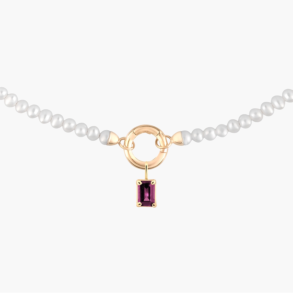 Wisiorek złoty z rodolitem