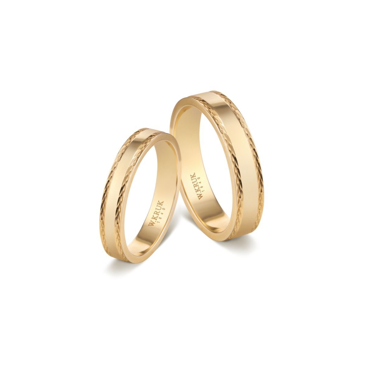 Obrączka złota DAVOS męska