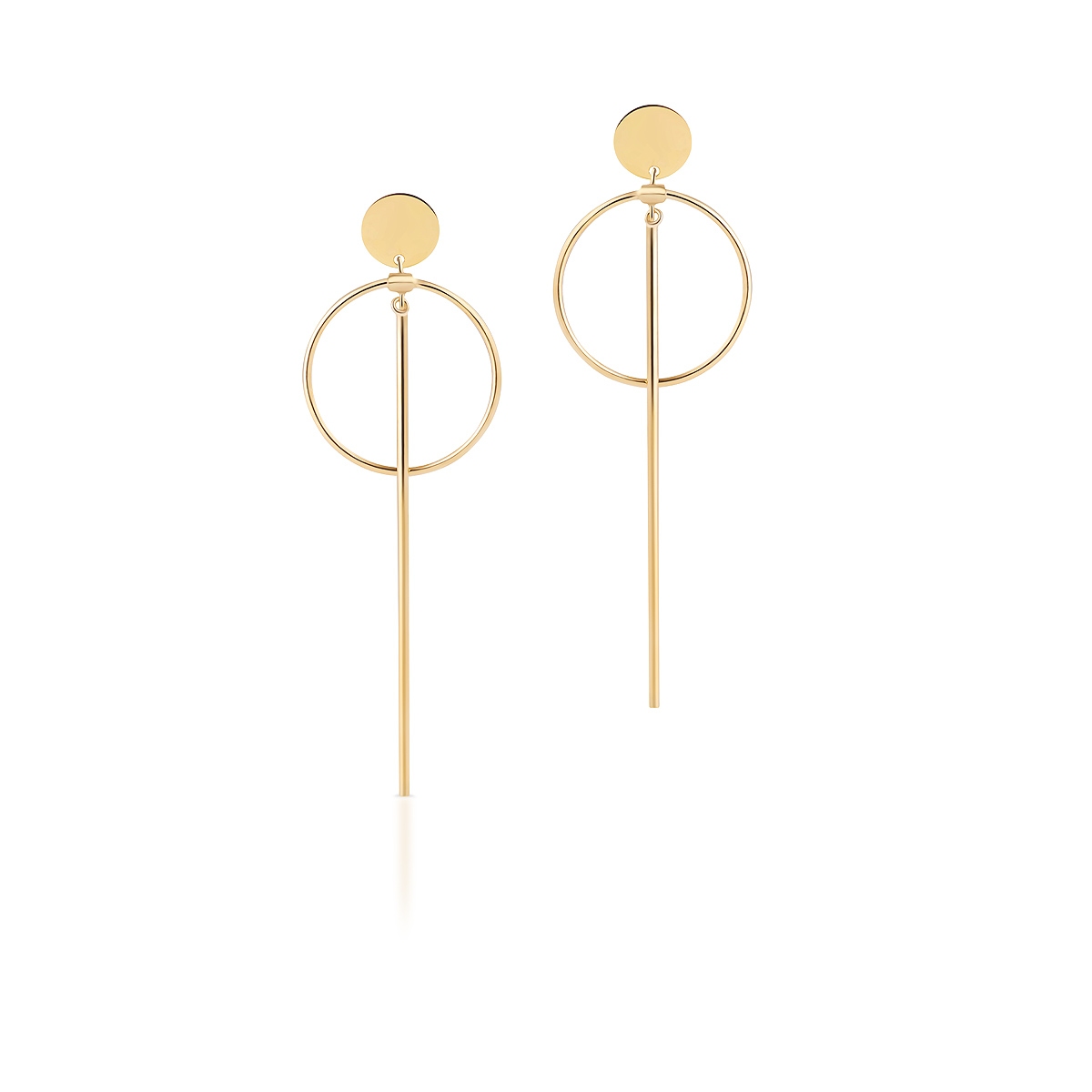 Kolczyki złote Koła W.KRUK