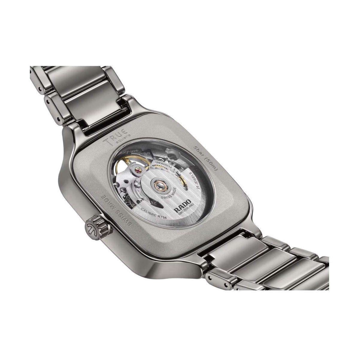 ZEGAREK RADO TRUE SQUARE AUTOMATIC OPEN HEART SPARKLING