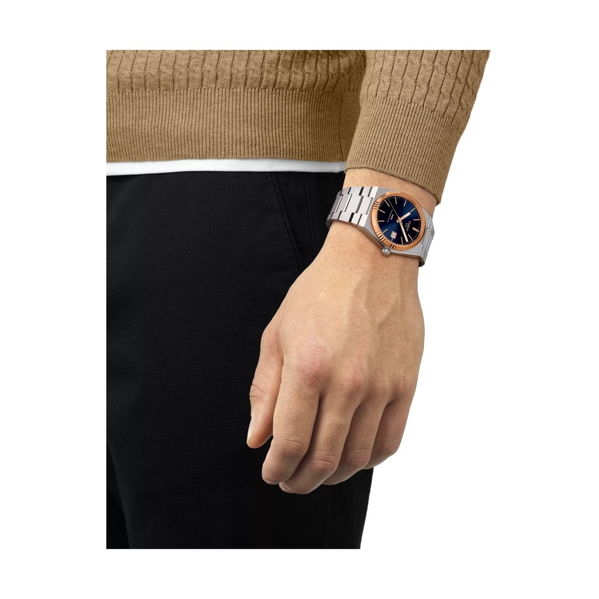 TISSOT PRX Powermatic 80 Steel & 18K Gold Bezel