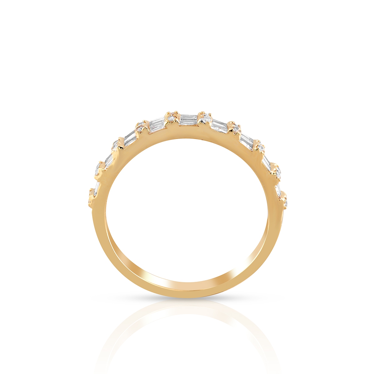 Pierścionek złoty z diamentami