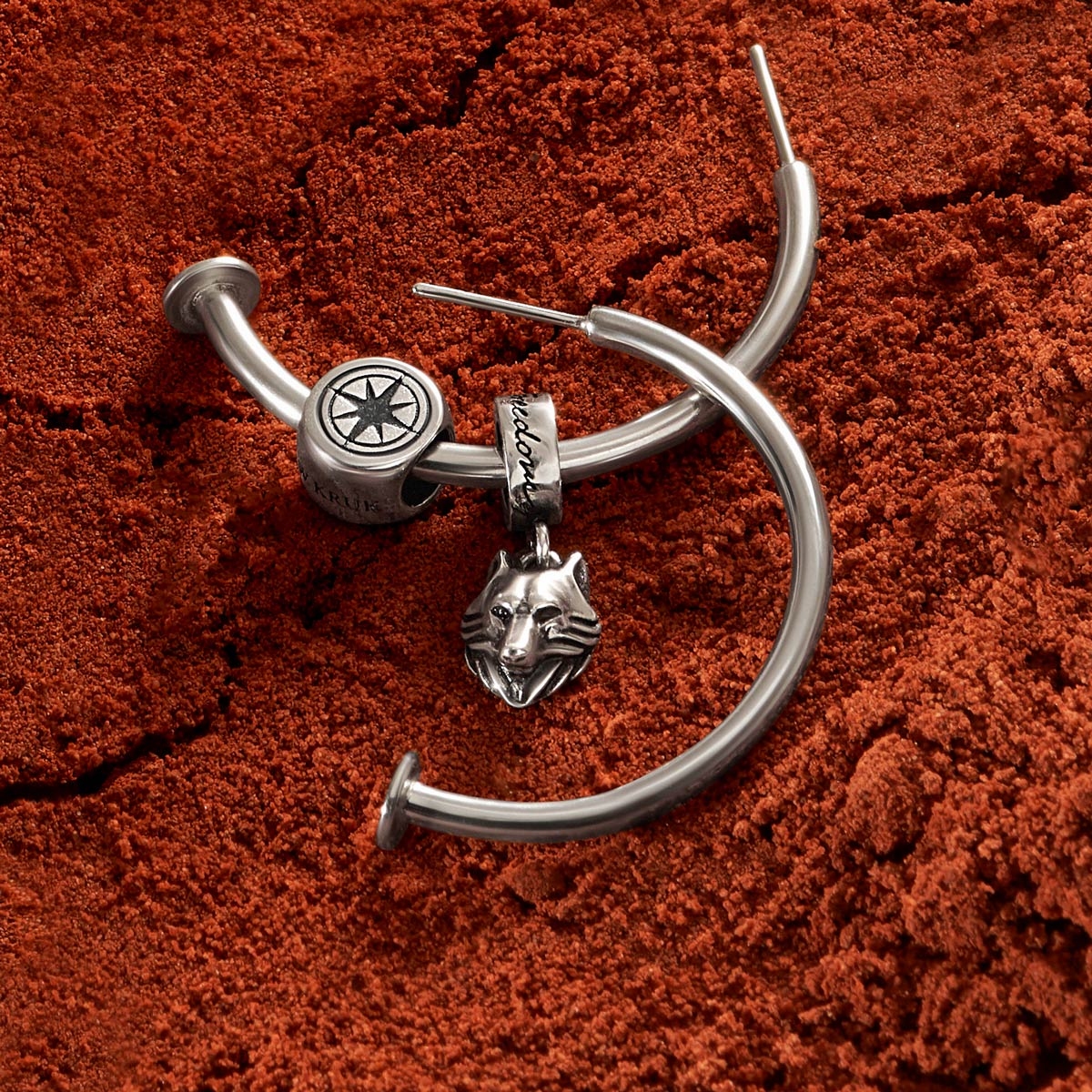 Kolczyki srebrne Freedom