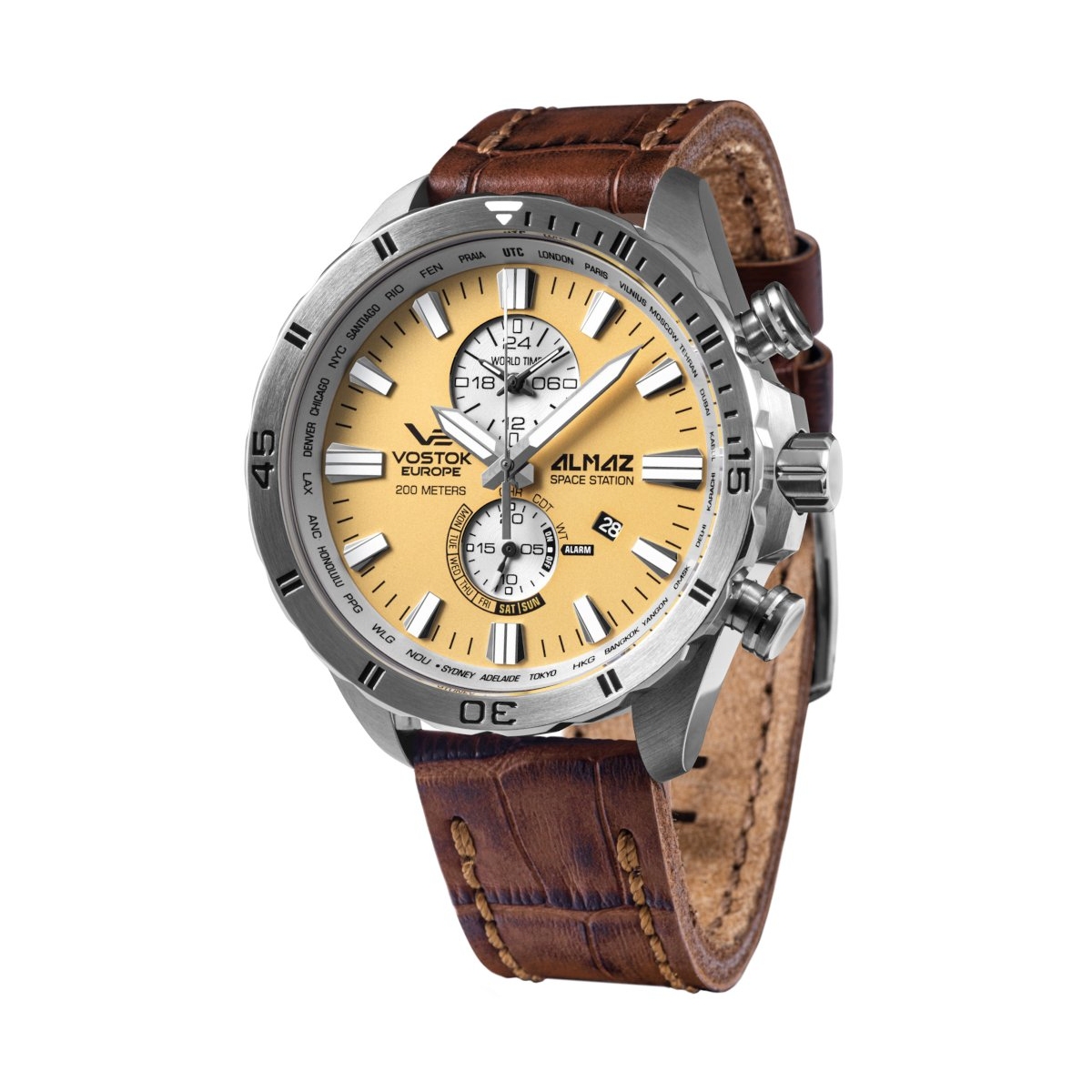 ZEGAREK VOSTOK EUROPE ALMAZ SPACE STATION MULTIFUNCTION