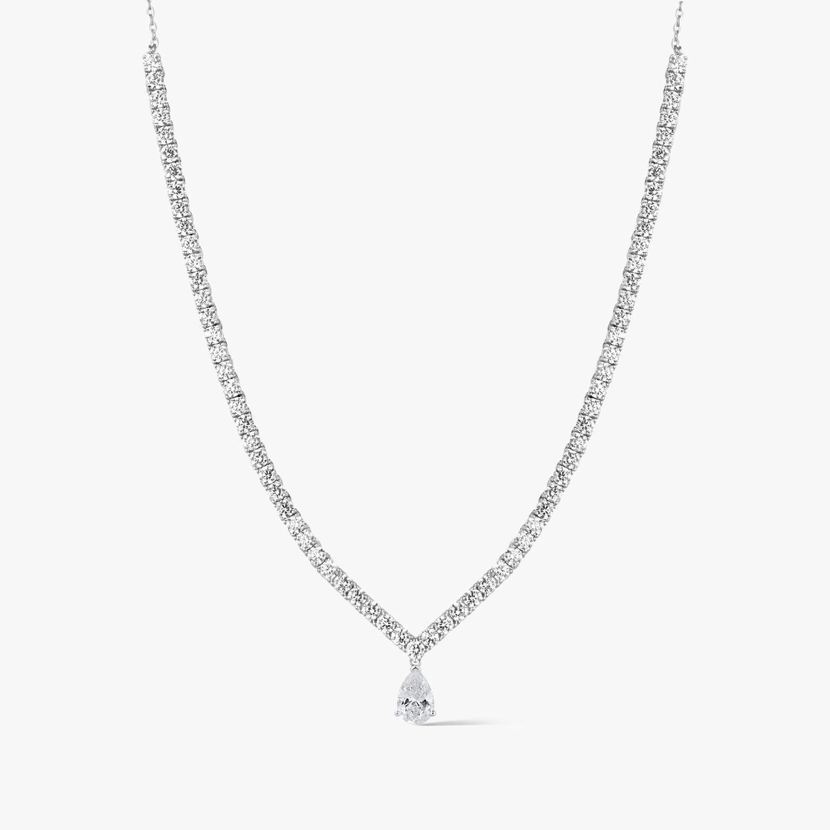 Naszyjnik złoty z cyrkoniami Ceremonials