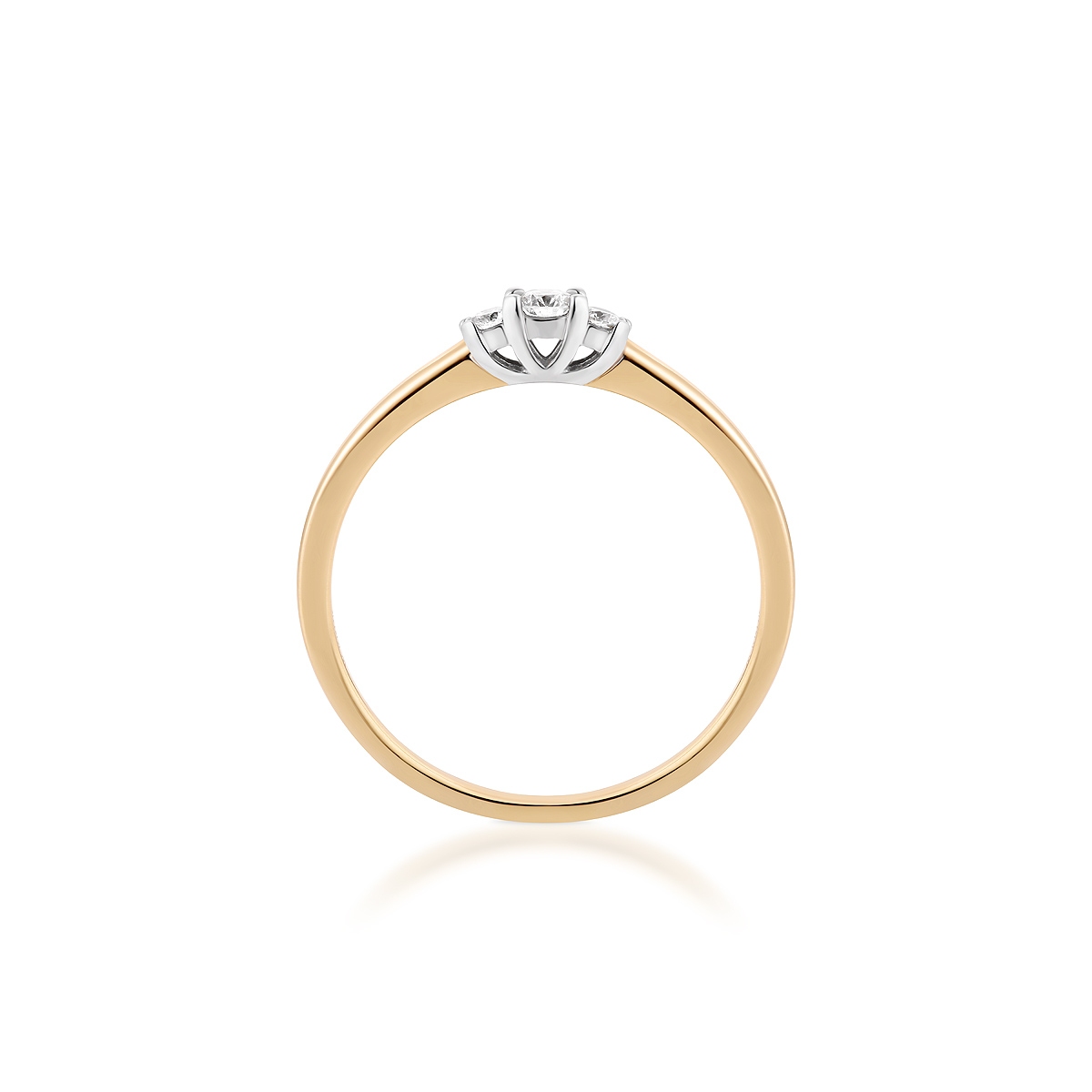 Pierścionek zaręczynowy złoty Wieczny