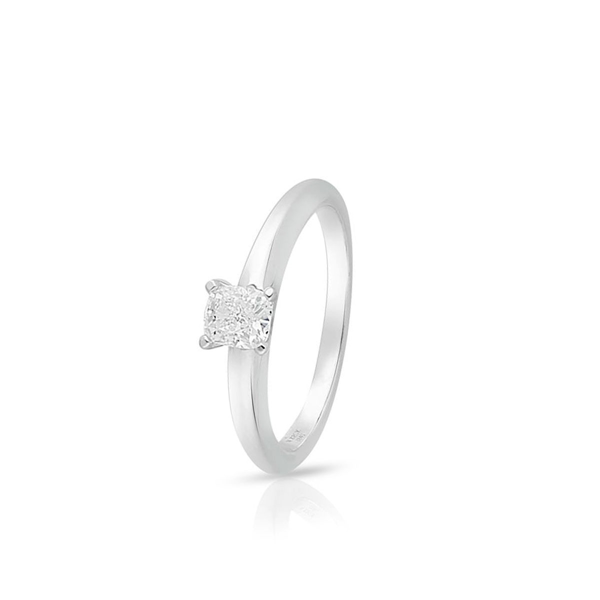 Pierścionek białe złoto z diamentem