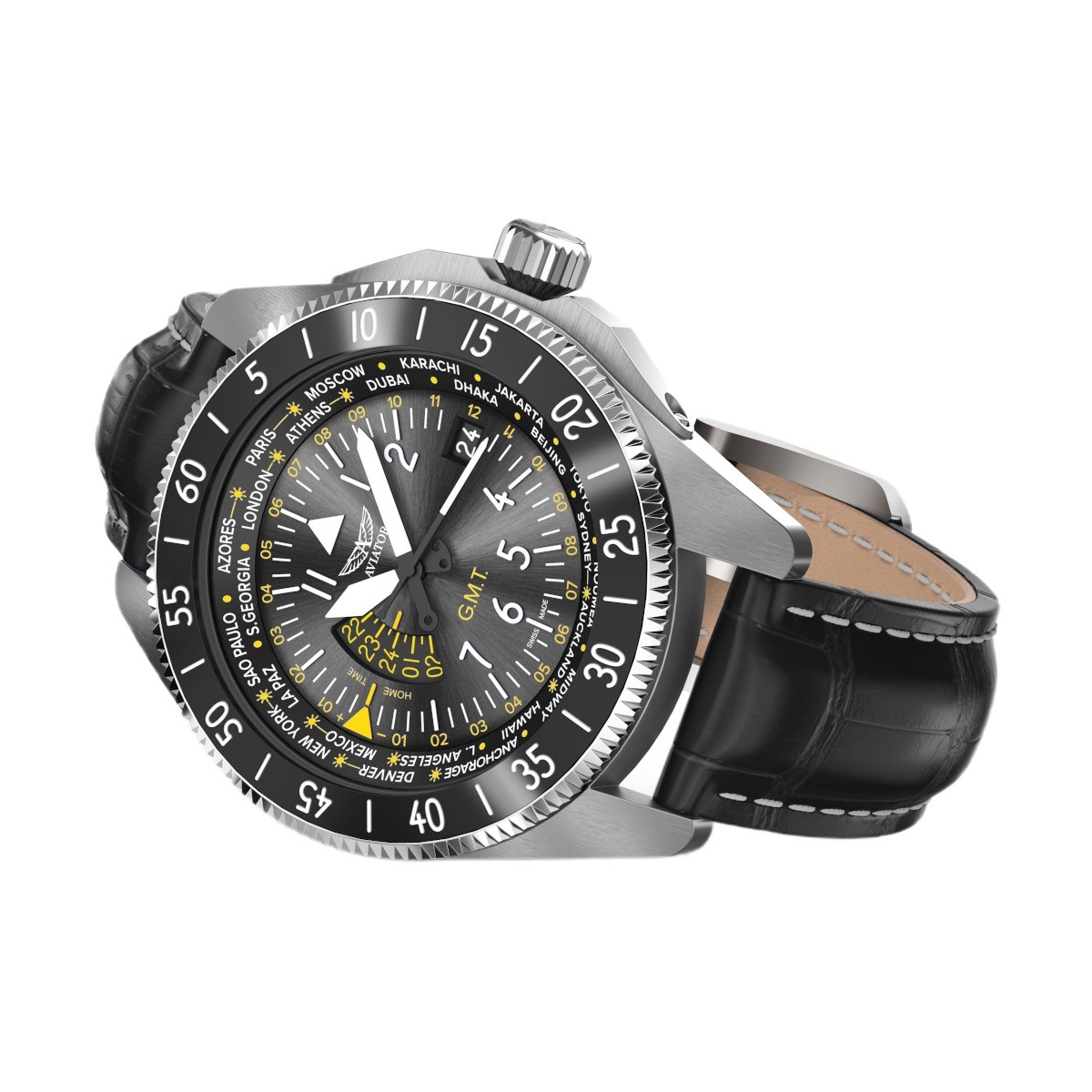 ZEGAREK AVIATOR AIRACOBRA GMT