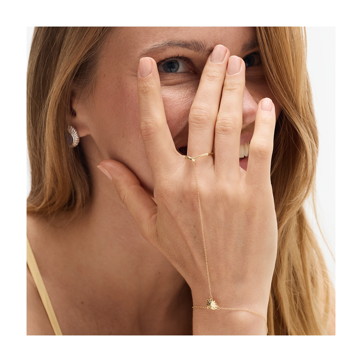 Bransoleta srebrna z pierścionkiem Follow