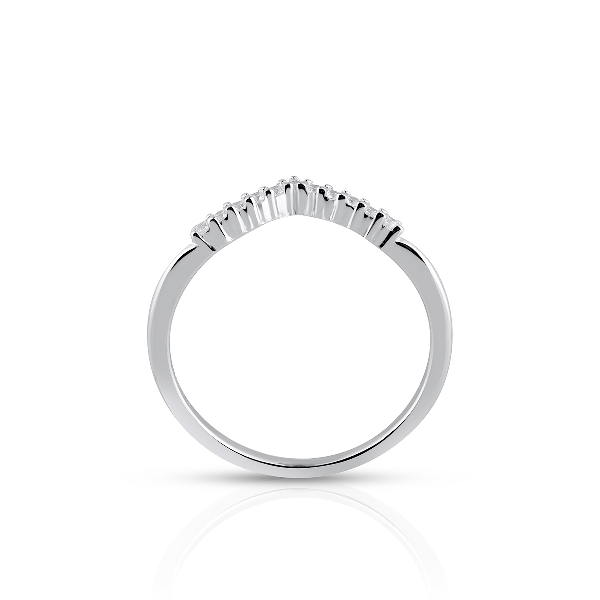 Pierścionek srebrny z cyrkoniami