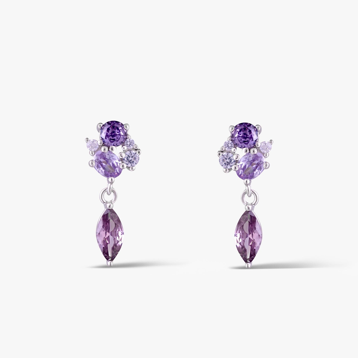 Kolczyki srebrne z cyrkoniami