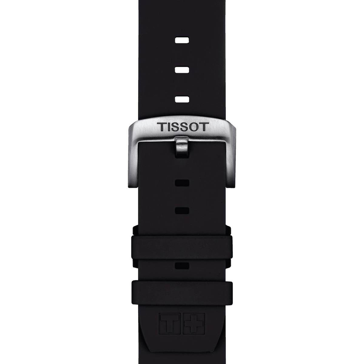 Silikonowy czarny pasek Tissot 22 mm