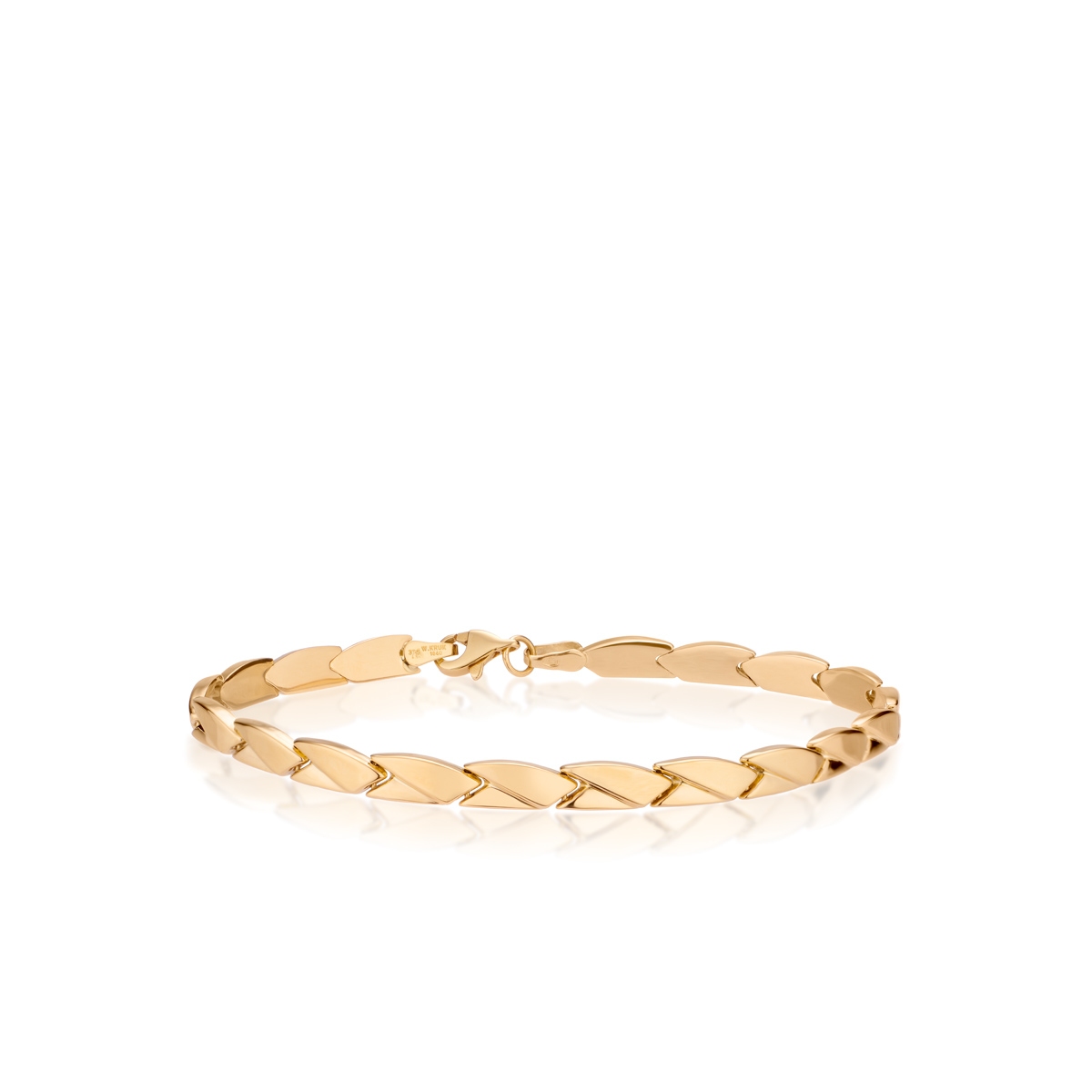 Bransoleta złota kłos pszenicy