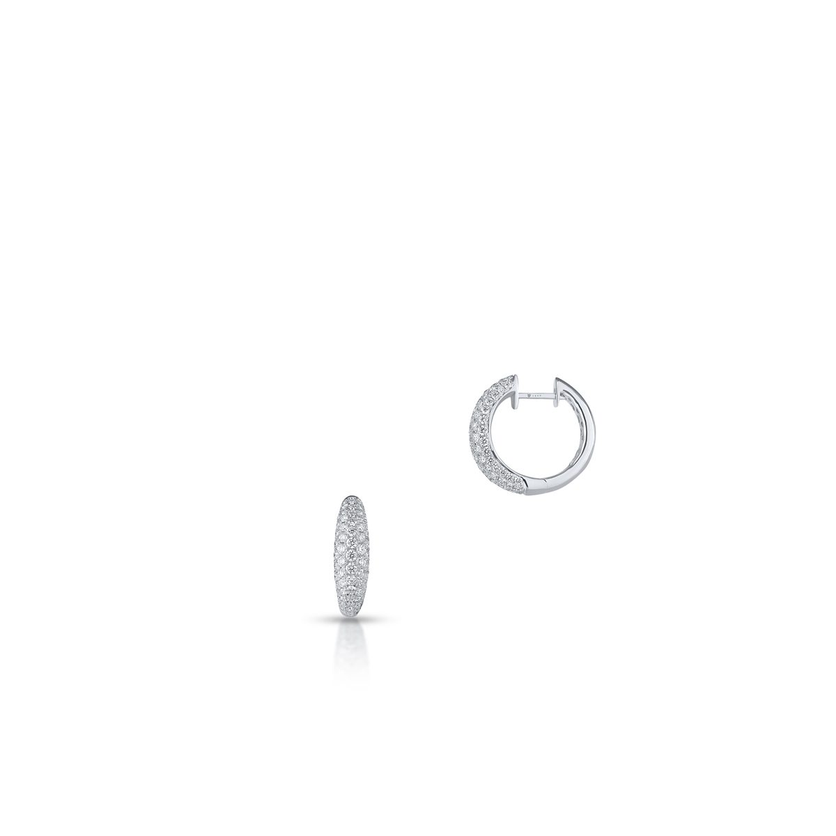 Kolczyki białe złoto z brylantami