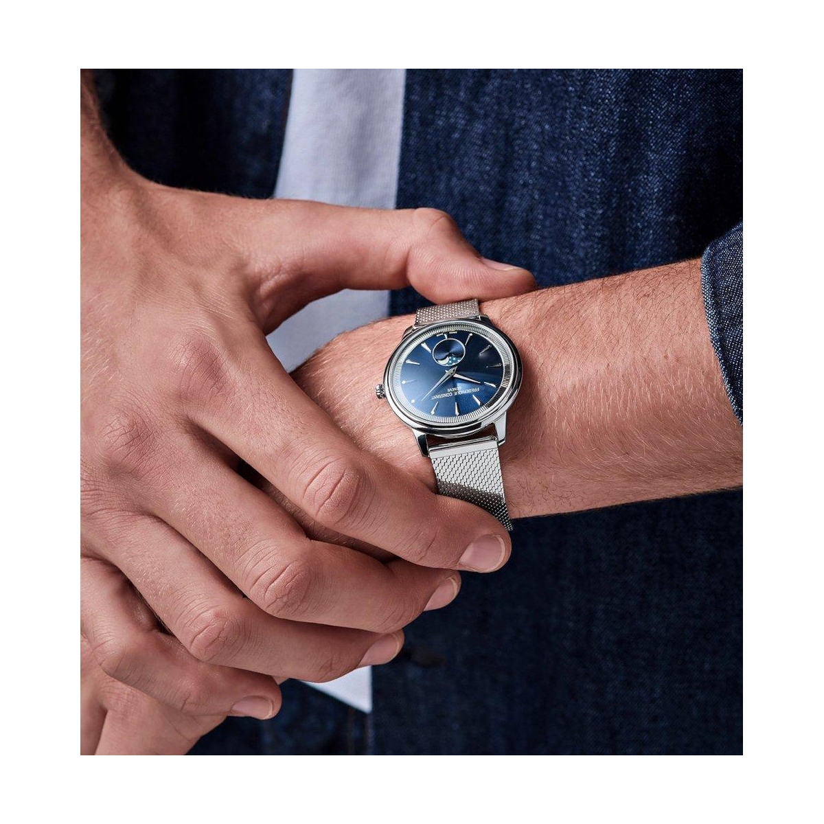 ZEGAREK FREDERIQUE CONSTANT CLASSICS MONETA MOONPHASE