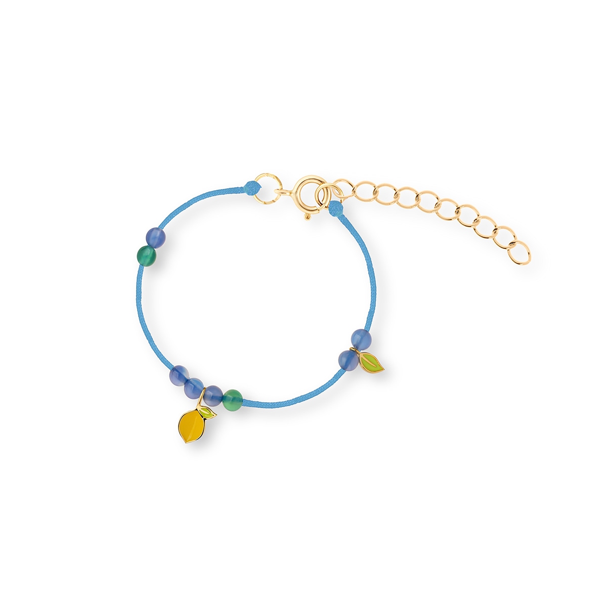 Bransoleta sznurkowa z motywem cytrynki