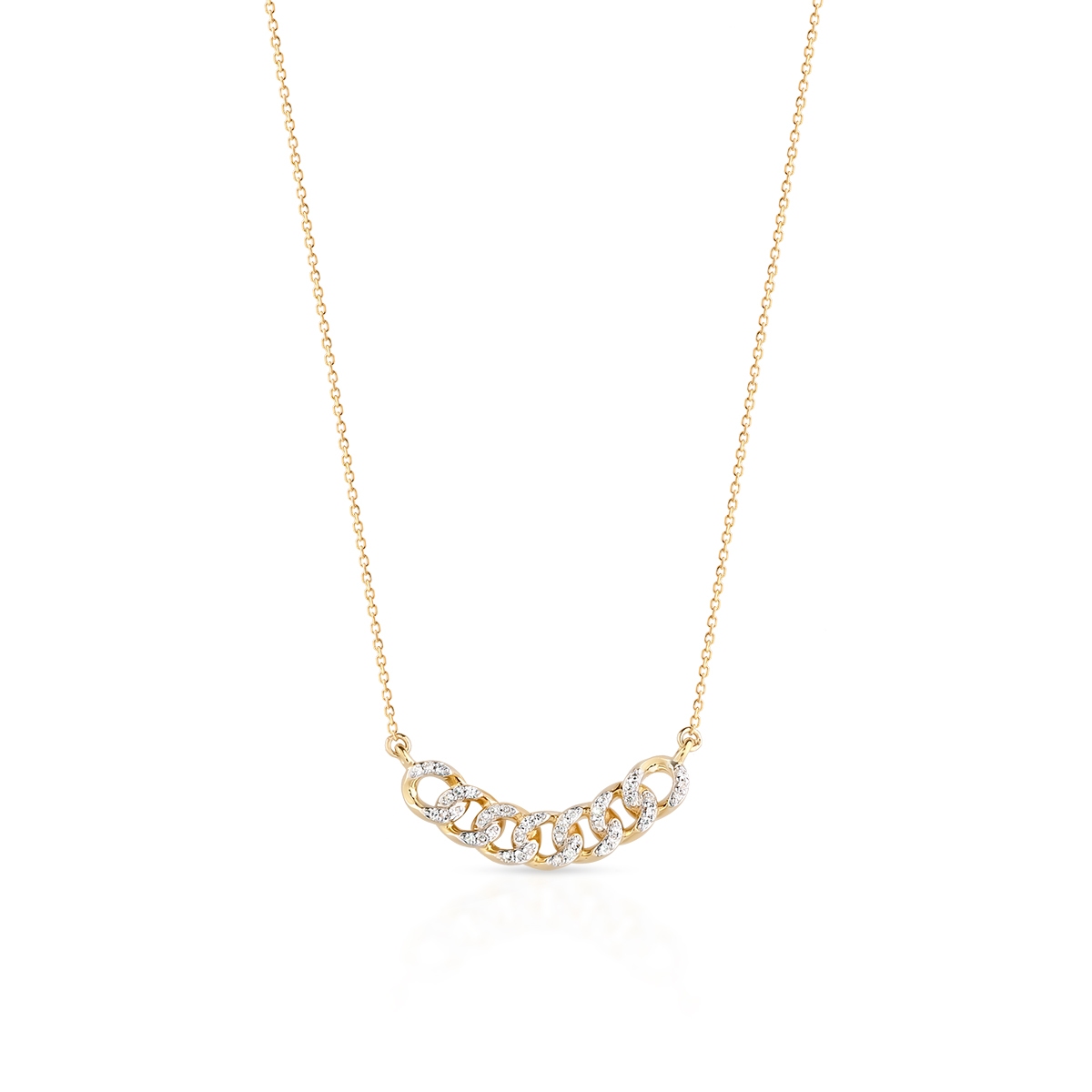 Naszyjnik złoty z diamentami W.KRUK