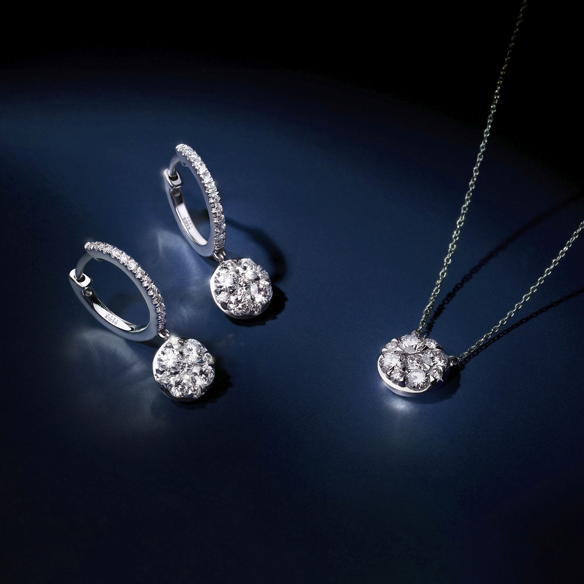 Naszyjnik białe złoto Mirage