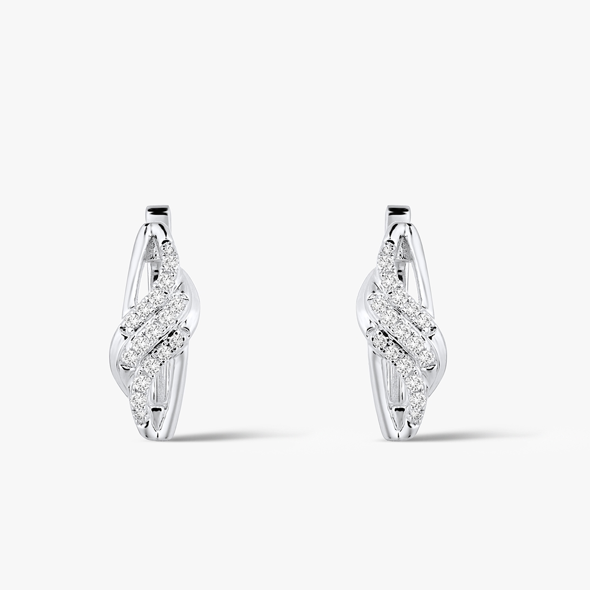 Kolczyki złote z diamentami