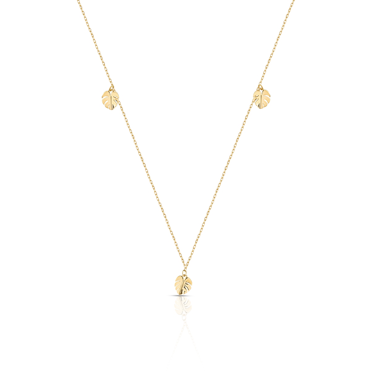 Naszyjnik złoty z motywem monstery