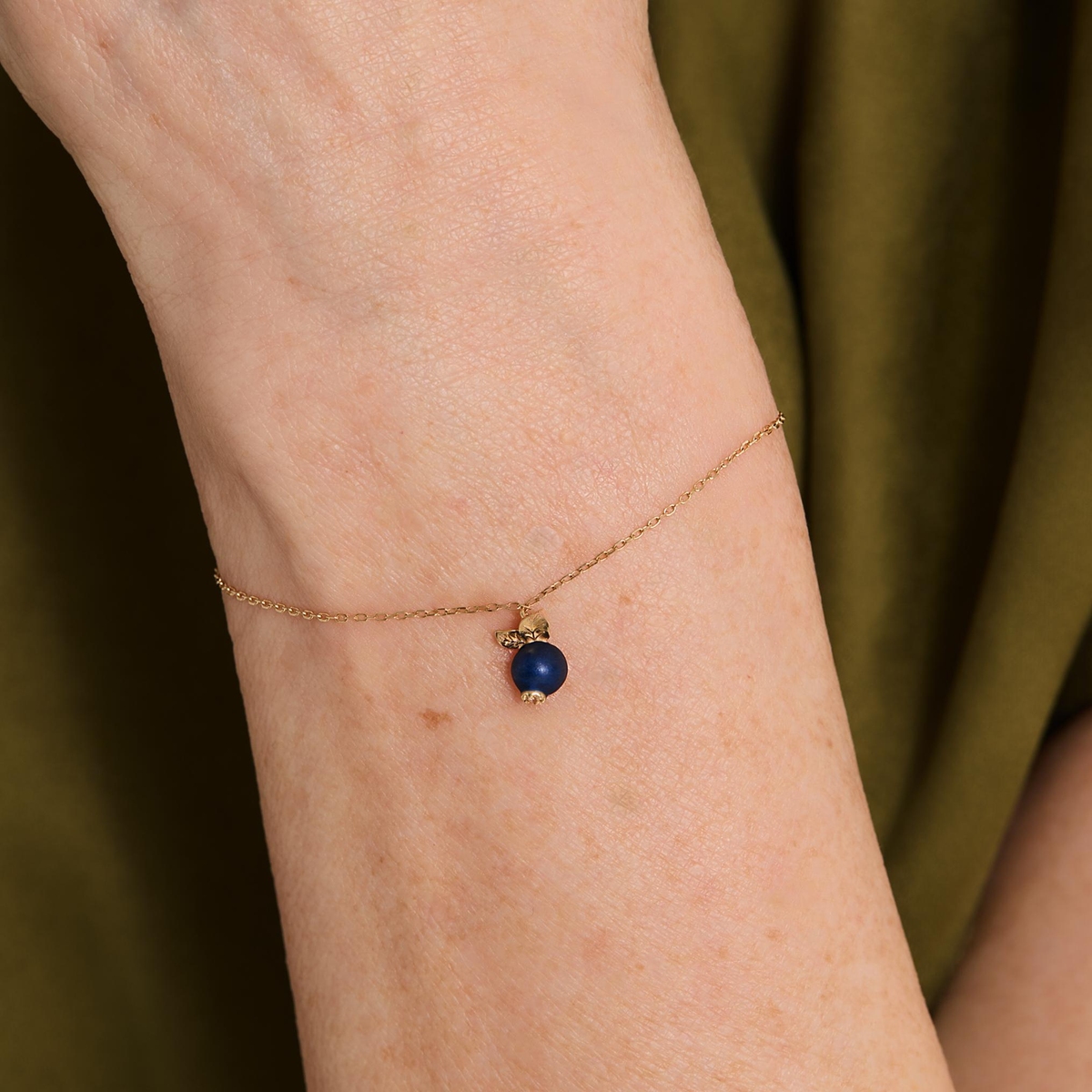 Bransoletka złota Kwiaty Nocy Borówka