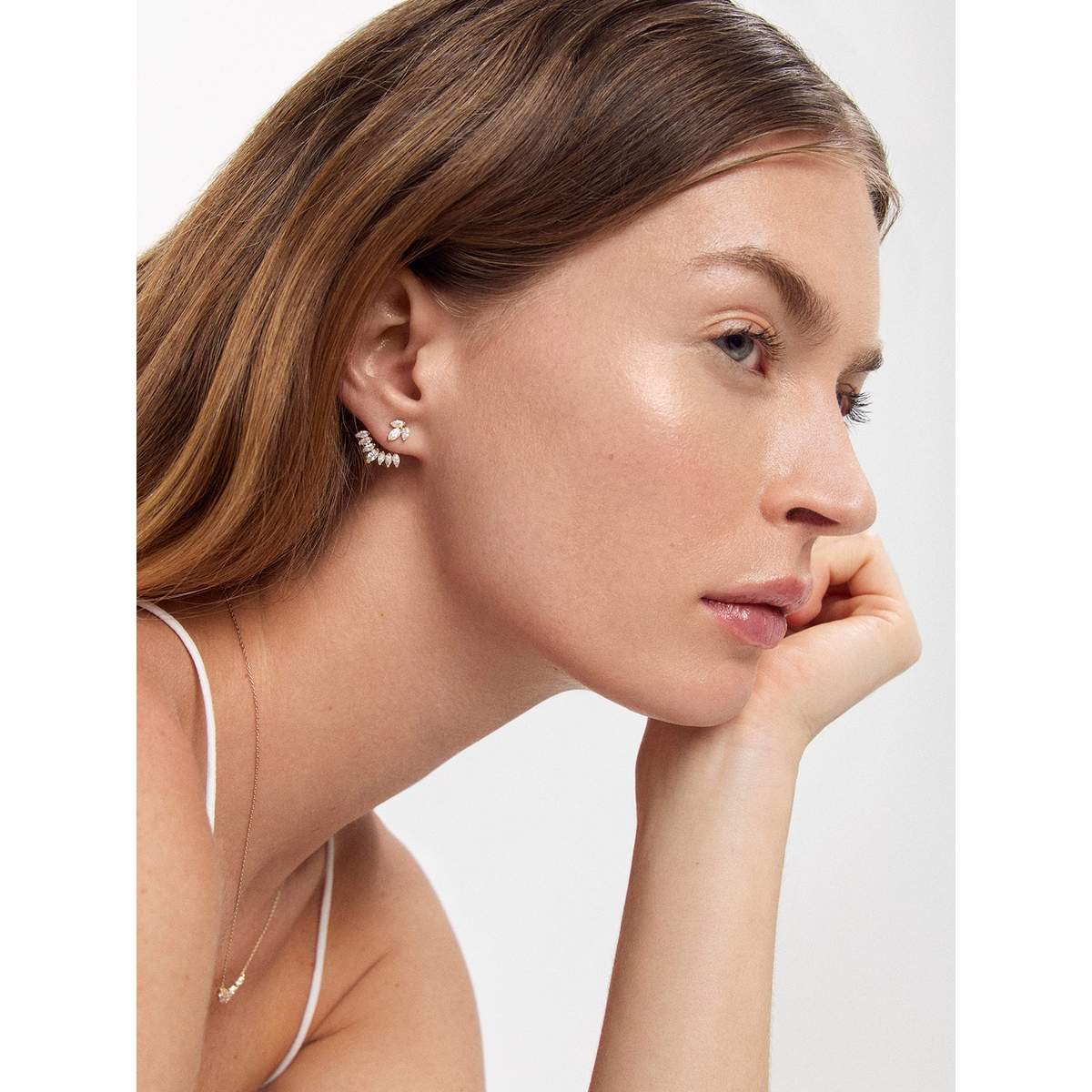 Kolczyki złote z cyrkoniami Ceremonials