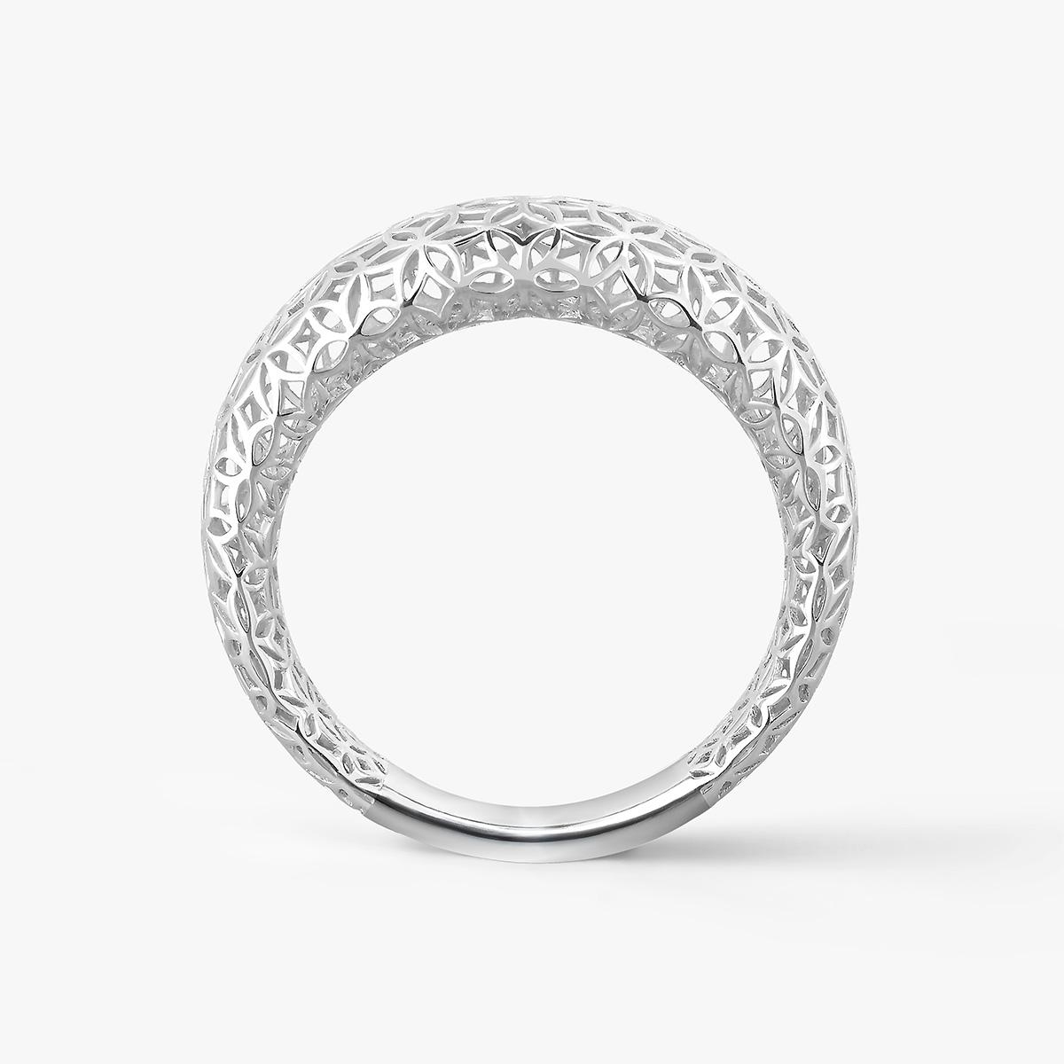 Pierścionek srebrny ażurowy