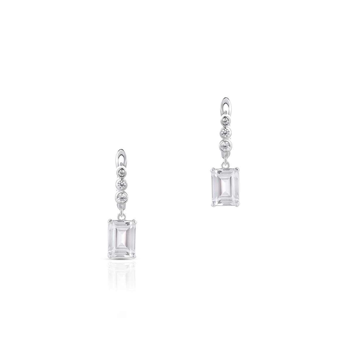 Kolczyki srebrne z cyrkoniami Ceremonials