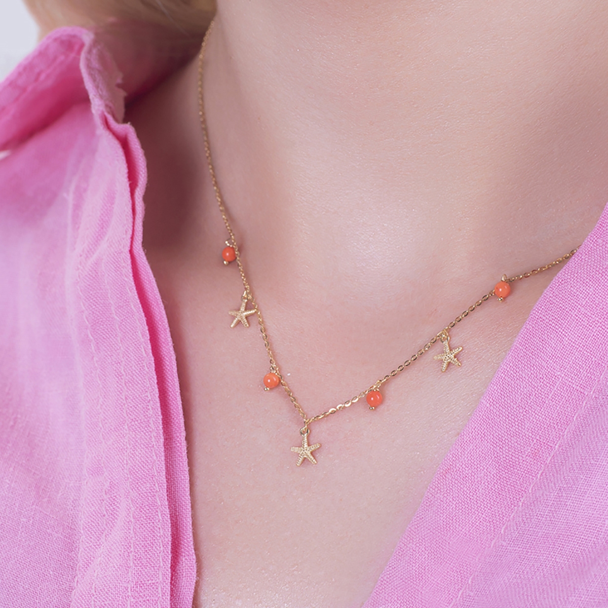 Naszyjnik złoty Santorini