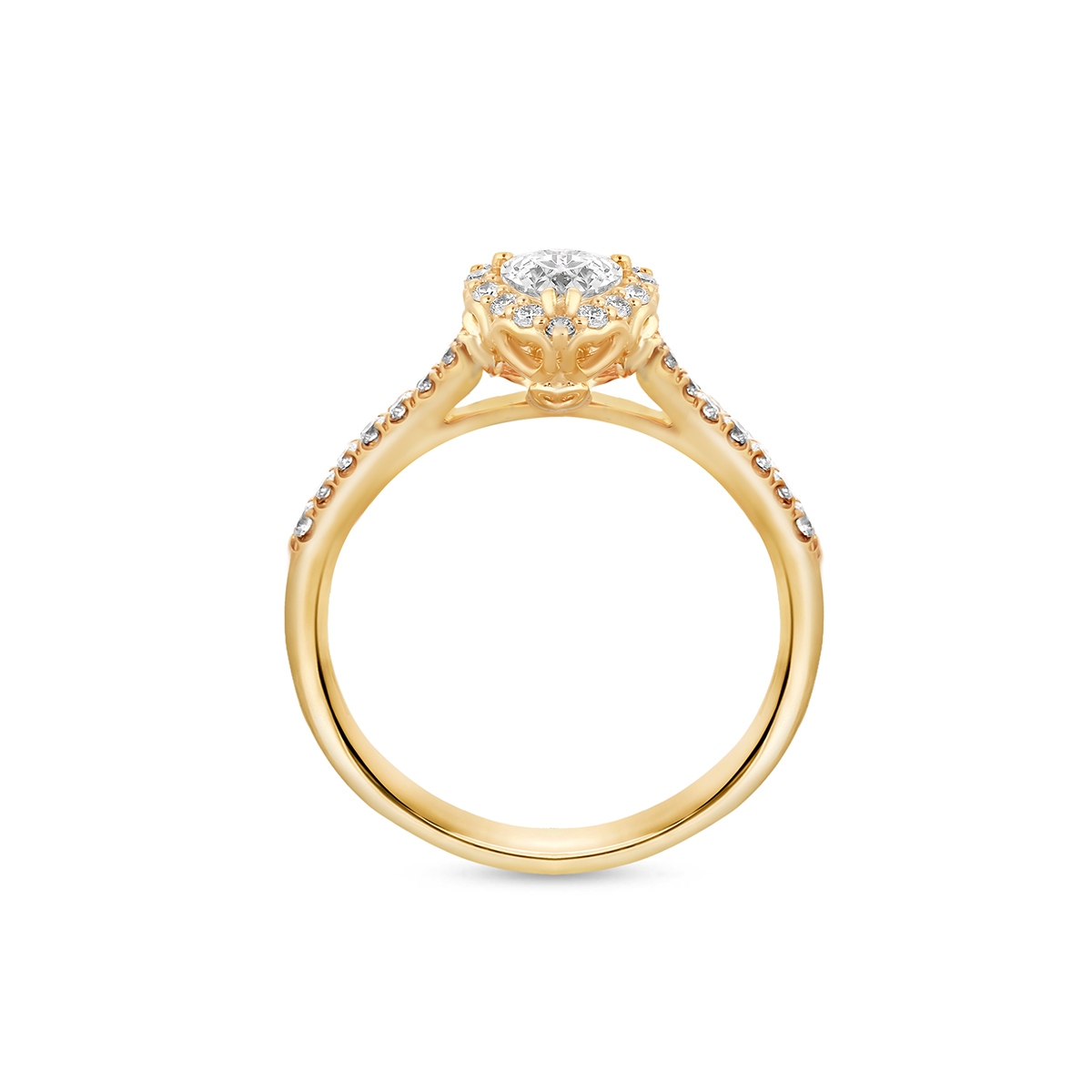 Pierścionek złoty Recarlo