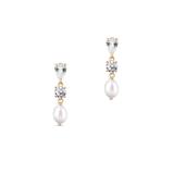 Kolczyki złote z perłą Ceremonials