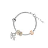 Bransoleta srebrna do zawieszek lovely beads