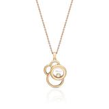 Wisiorek różowe złoto Happy Diamonds Chopard