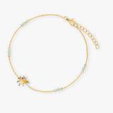 Bransoleta srebrna pozłacana