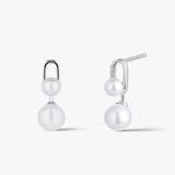 Kolczyki srebrne z perłami
