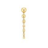 Kolczyk Gold Bubble Drip