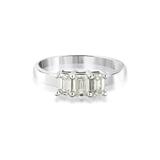 Pierścionek białe złoto z diamentami