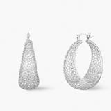 Kolczyki srebrne ażurowe