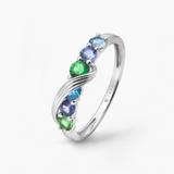 Pierścionek srebrny KOI