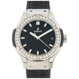 ZEGAREK HUBLOT CLASSIC FUSION TITANIUM DIAMONDS