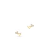 Kolczyki srebrne pozłacane z cyrkoniami