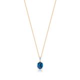 Wisiorek z topazem London blue