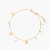 Bransoleta złota z perłami