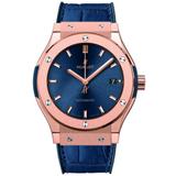 ZEGAREK HUBLOT CLASSIC FUSION KING GOLD BLUE
