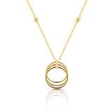 Naszyjnik srebrny pozłacany